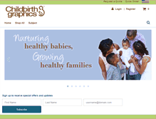 Tablet Screenshot of childbirthgraphics.com
